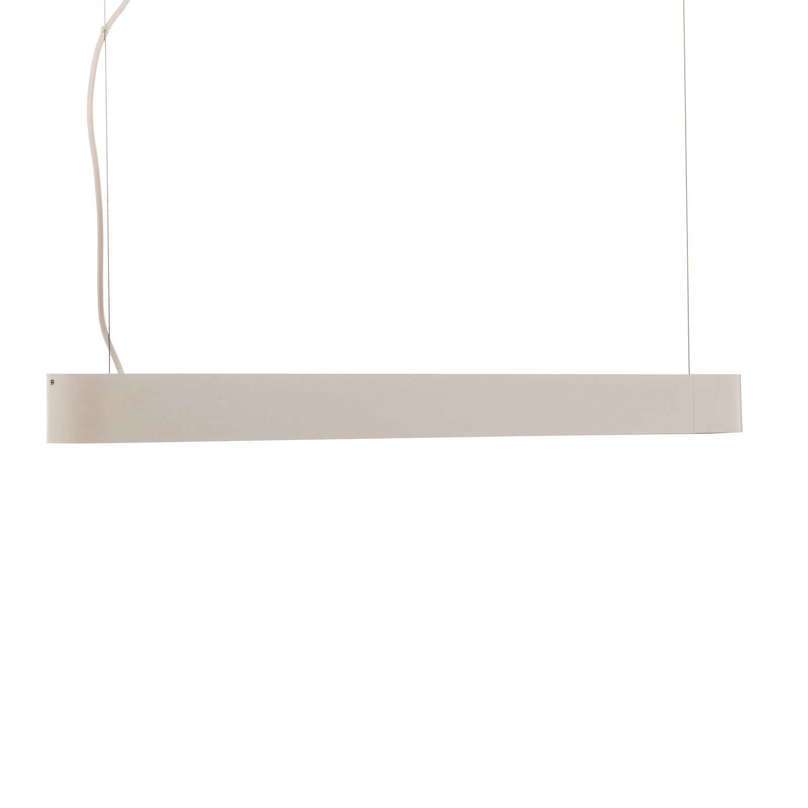 Nærbilde av Pendellampe Soft hvit aluminium 95 cm 16W varmhvit