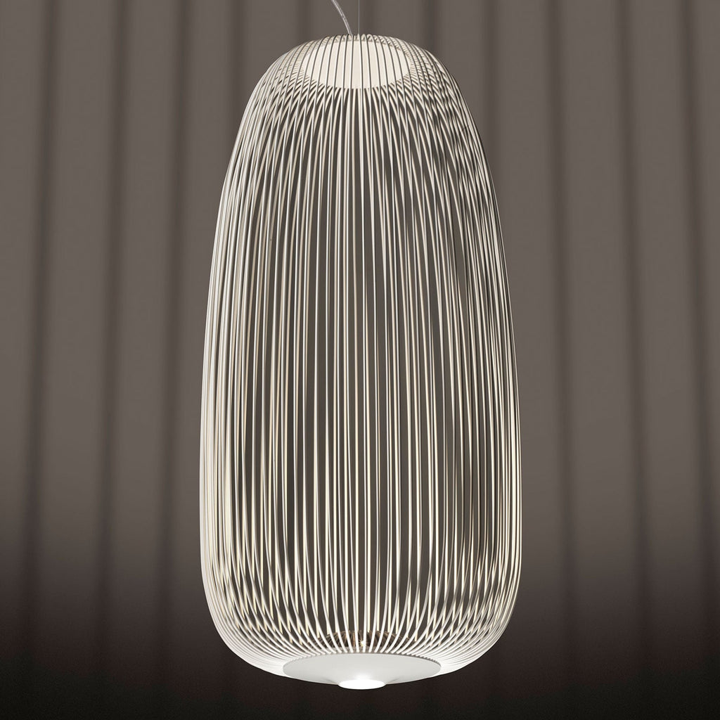 Pendellampe Spokes 1 LED dimbar hvit Ø32,5 cm 30W forfra