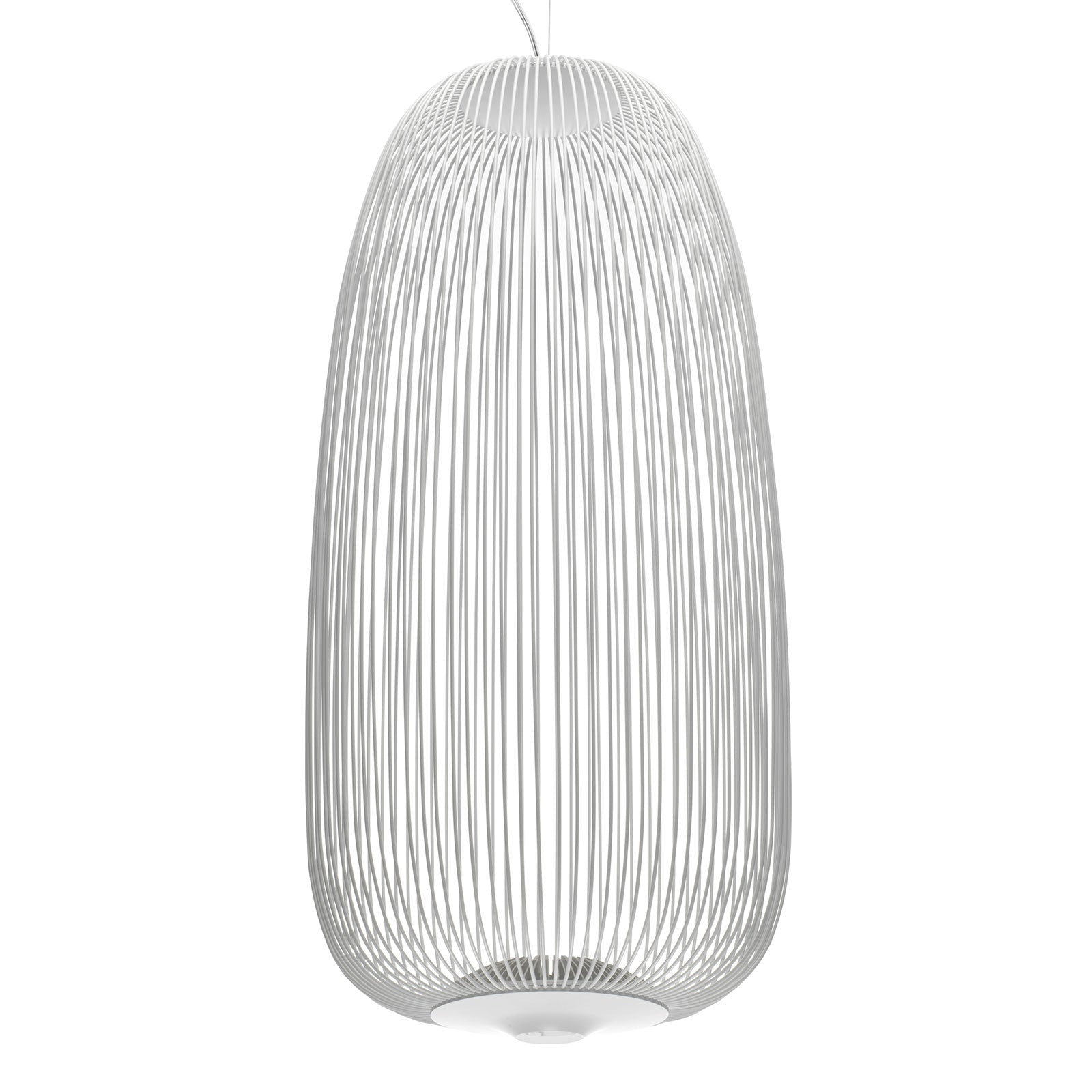 Pendellampe Spokes 1 LED dimbar hvit Ø32,5 cm 30W bakside