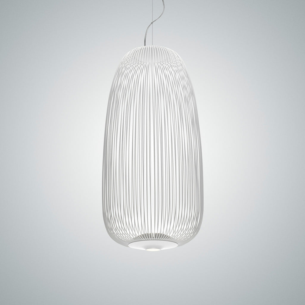 Detalj av Pendellampe Spokes 1 LED dimbar hvit Ø32,5 cm 30W