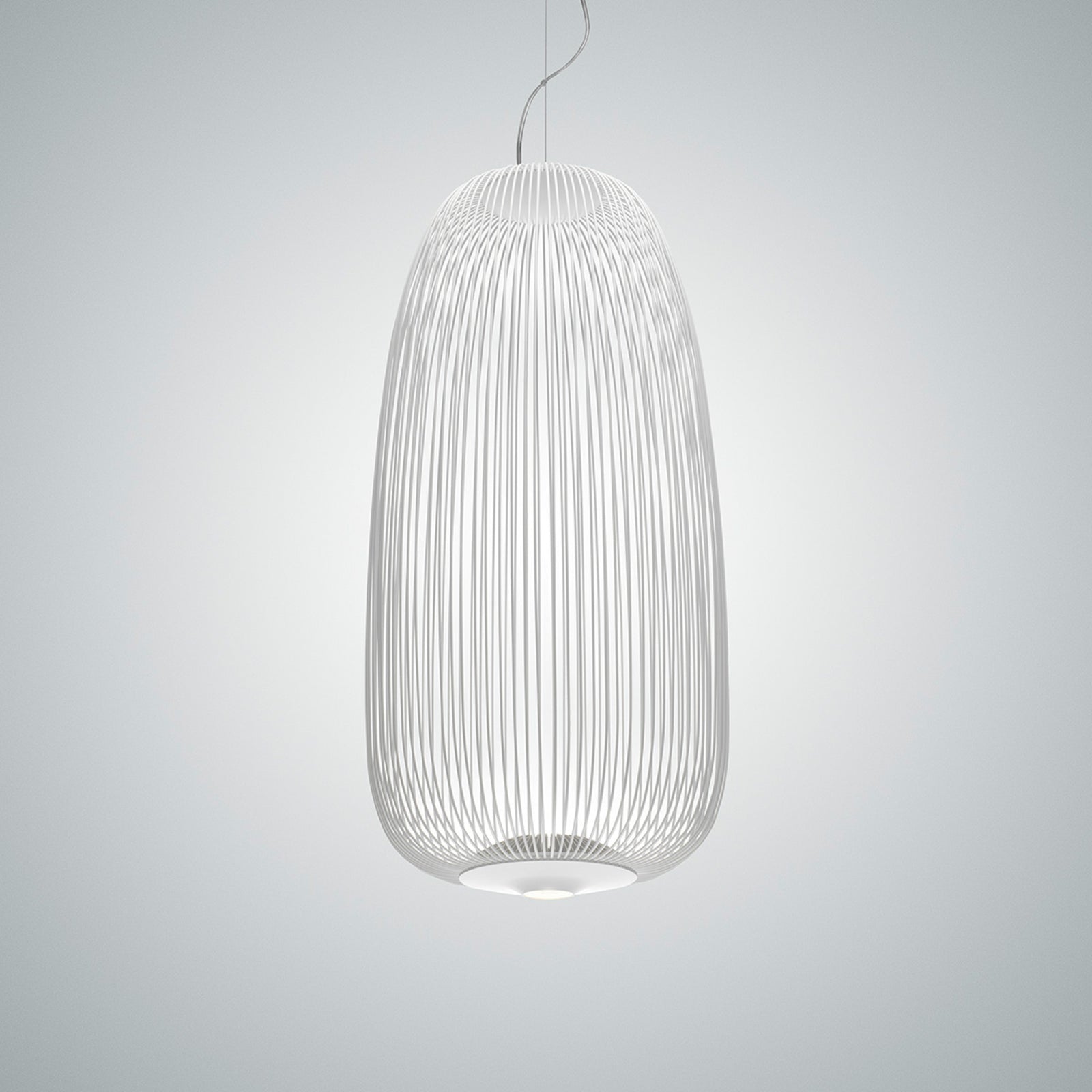 Detalj av Pendellampe Spokes 1 LED dimbar hvit Ø32,5 cm 30W