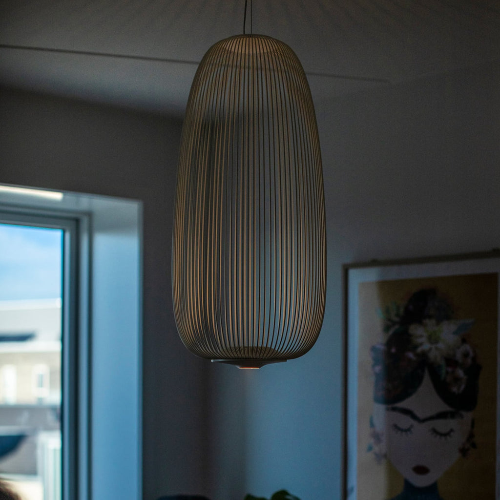 Pendellampe Spokes 1 LED dimbar hvit Ø32,5 cm 30W - Foscarini