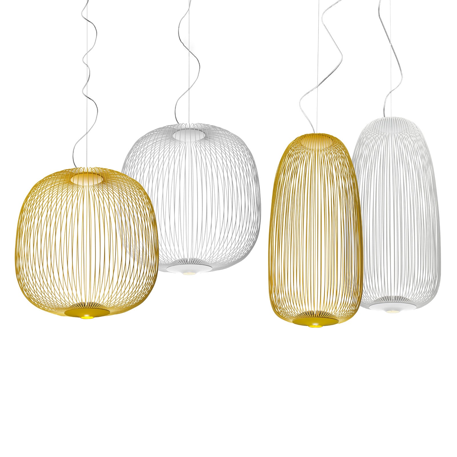 Pendellampe Spokes 1 LED dimbar hvit Ø32,5 cm 30W - Foscarini