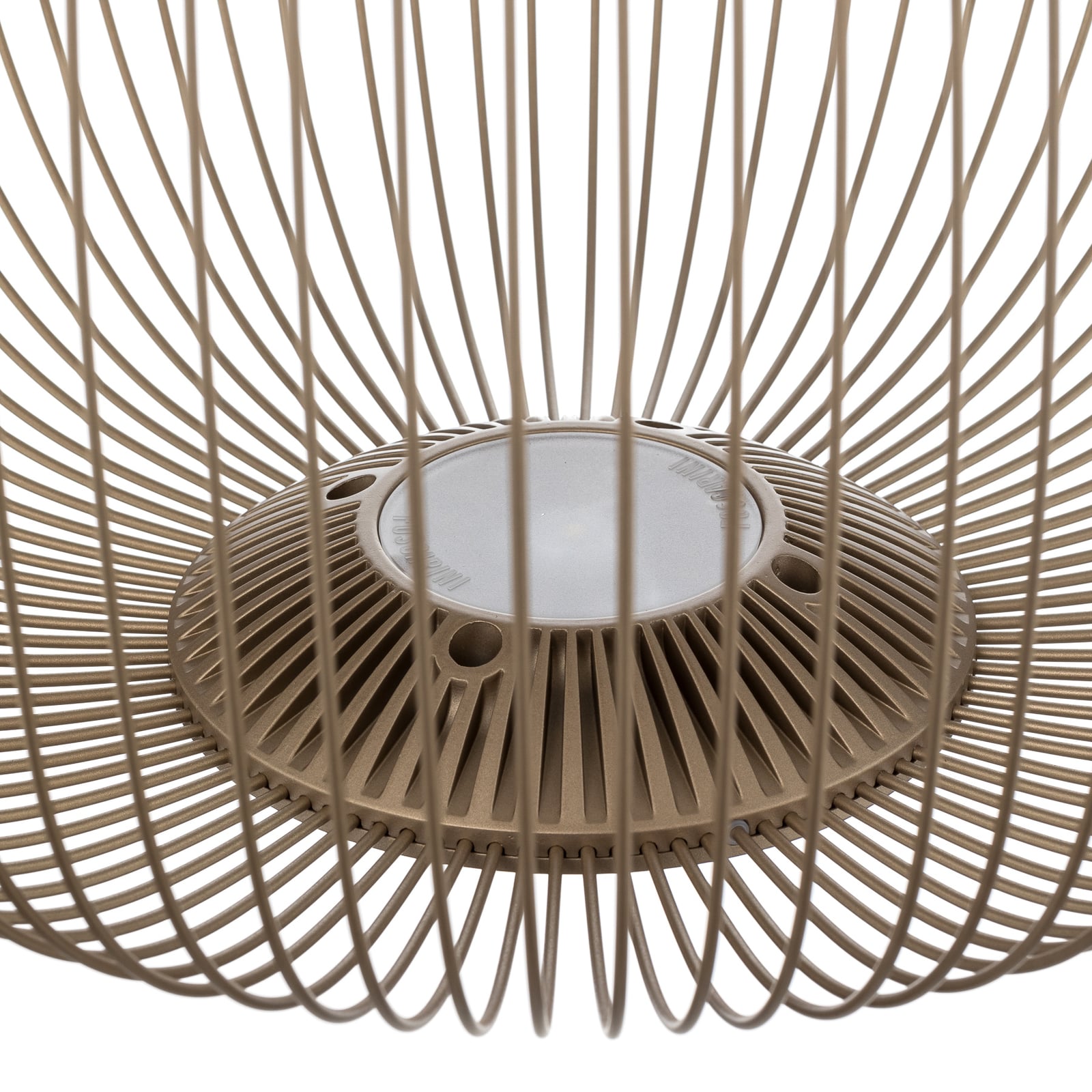 Pendellampe Spokes 2 midi LED dimbar Ø45 cm gull nærbilde aluminium
