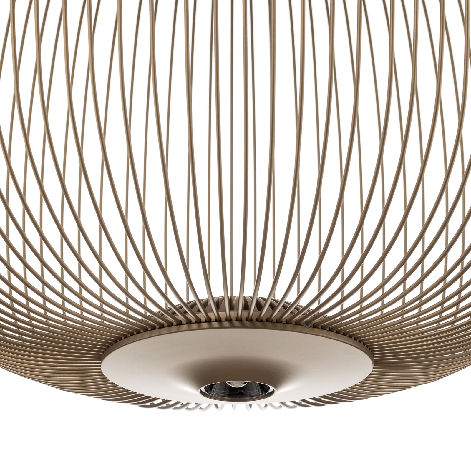 Pendellampe Spokes 2 midi LED dimbar Ø45 cm gull lys i bruk