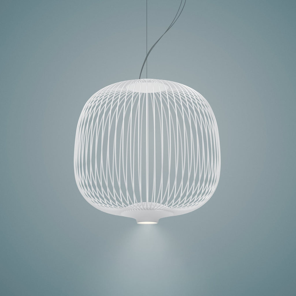 Pendellampe Spokes 2 piccola dimbar hvit detalj av spiler