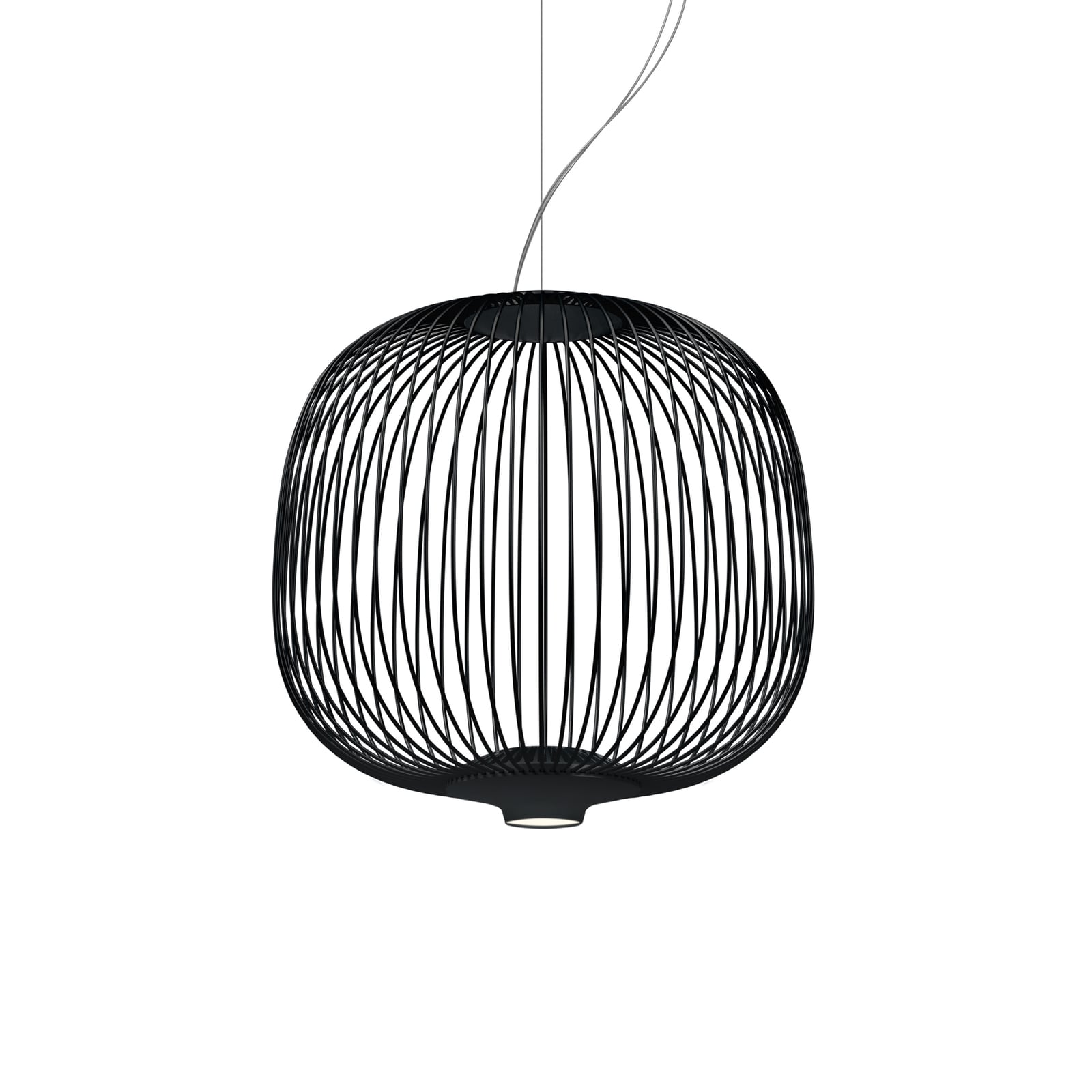 Pendellampe Spokes 2 piccola dimbar svart forfra