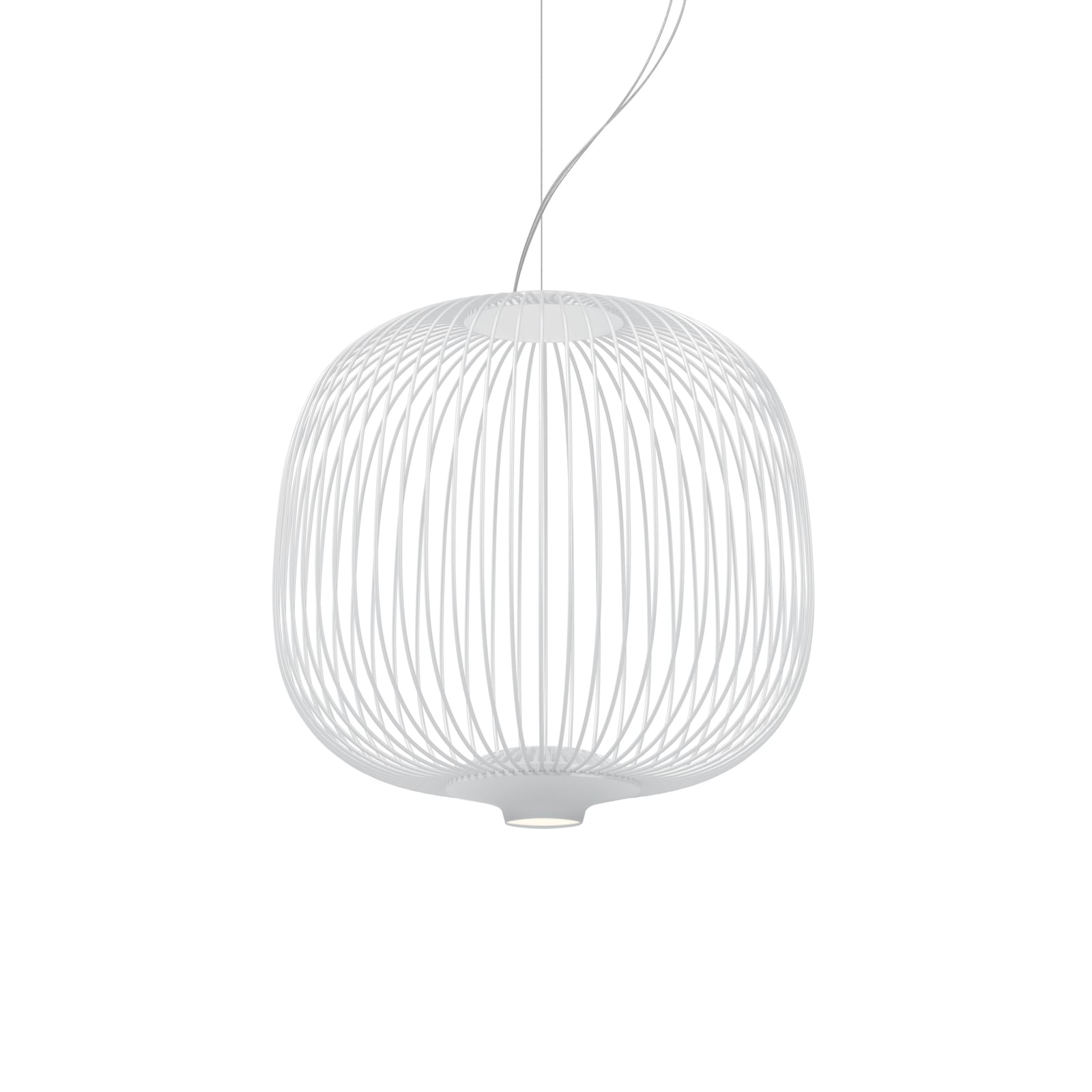 Pendellampe Spokes 2 piccola LED dimbar hvit Ø34 cm forfra
