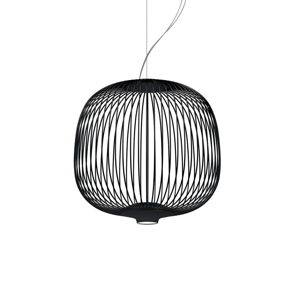Pendellampe Spokes 2 piccola MyLight dimbar svart Ø34 cm forfra