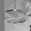 Pendellampe Spring Medium rustfritt stål Ø79 cm dimbar forfra