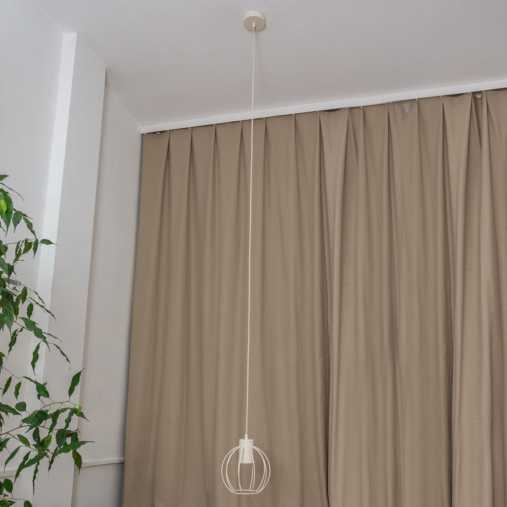 Pendellampe STARLIGHT kremhvit metall bakside