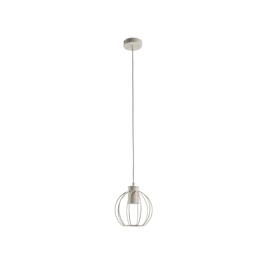 Pendellampe STARLIGHT kremhvit metall montert i rom