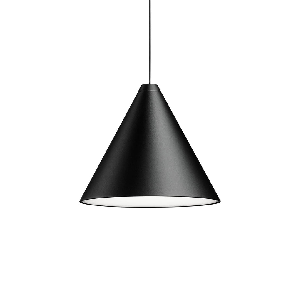 Pendellampe String Light dimbar 12m kabel kjegle Ø19 cm kabelsystem