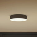 Philips Hue Enrave LED taklampe svart CCT dimbar Ø26 cm forfra