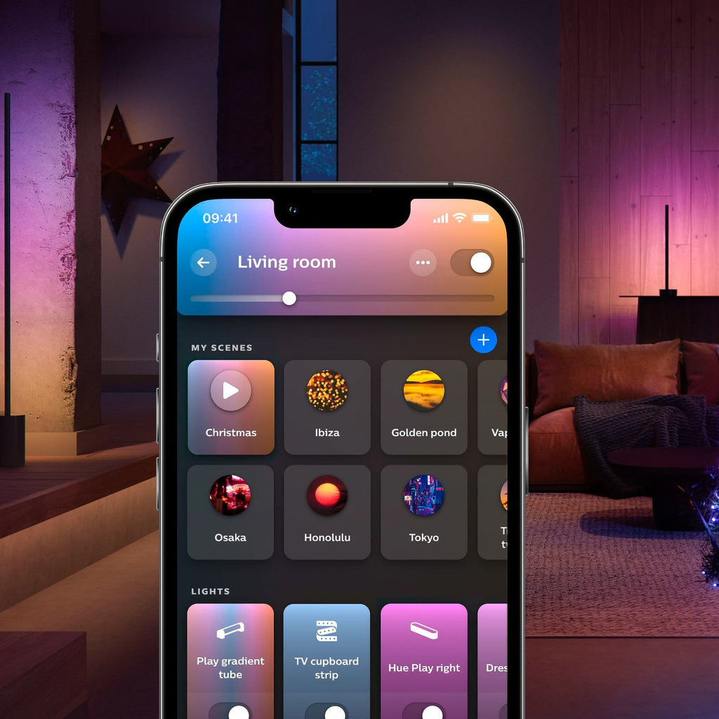 Philips Hue Festavia LED-lyslenke styring via app