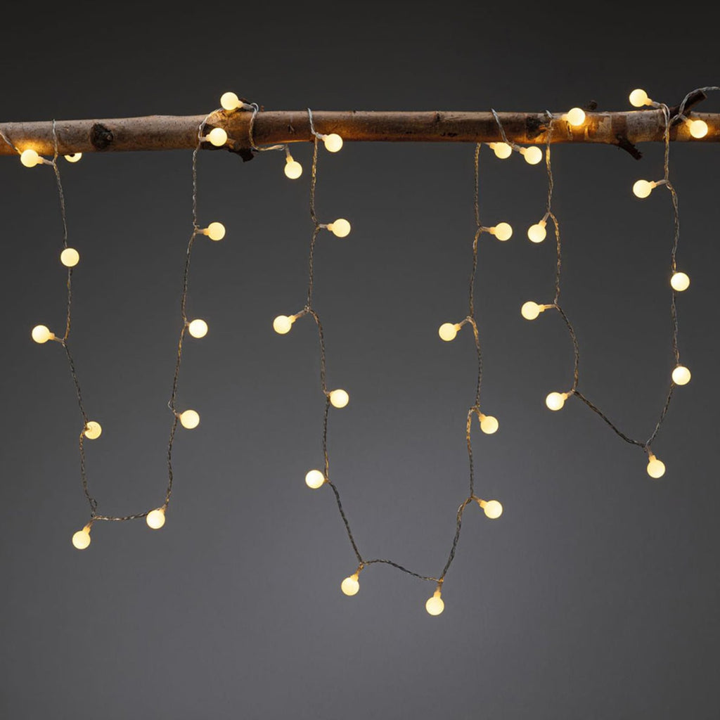 Bakside av Plug & Shine LED lyslenke mini 5 m varmhvit IP44