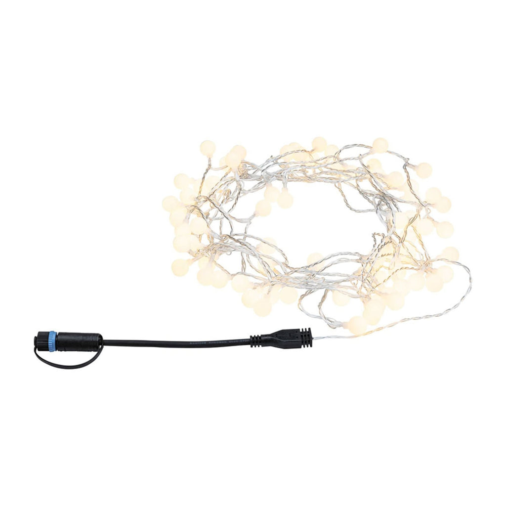 Plug & Shine LED lyslenke mini 7,5 m varmhvit IP44 Paulmann montert i hage