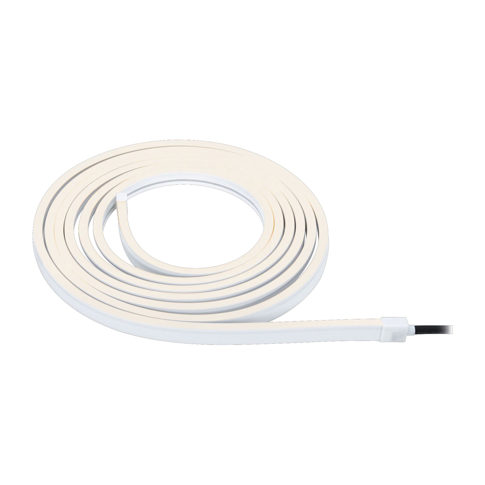 Montert Plug & Shine LED-stripe Smooth 5 m 26W 3000K Paulmann på terrasse