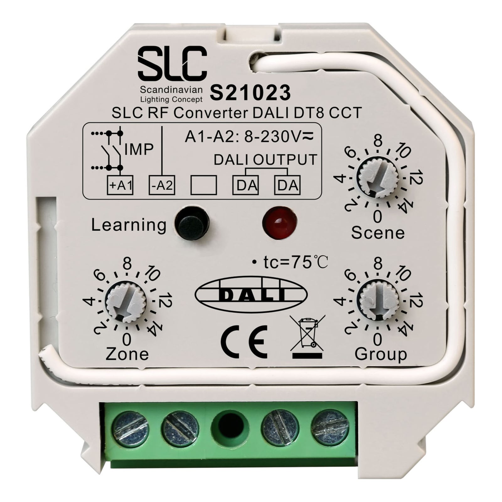 RF til DALI DT8 signalomformer Tunable White - The Light Group forfra