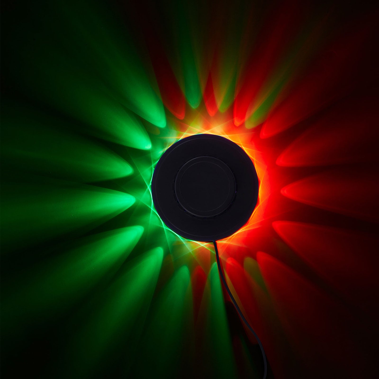 Montert RGB LED-lyshjul med musikksensor svart Ø12,5 cm Briloner i rom