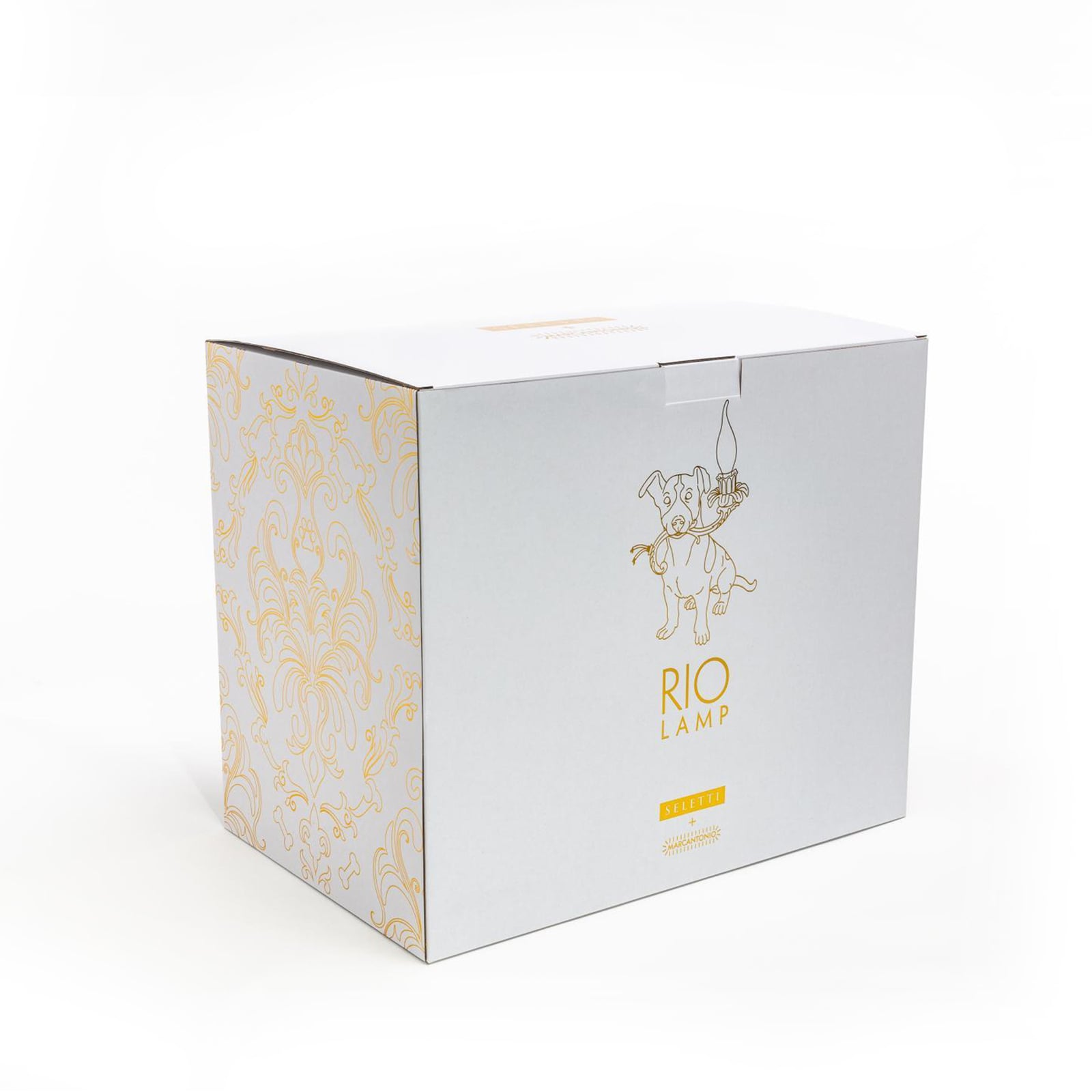 Rio Lamp LED dekorativ bordlampe hund hvit E14 - SELETTI