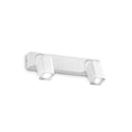 Rudy Square veggspot 2-lys hvit GU10 aluminium forfra