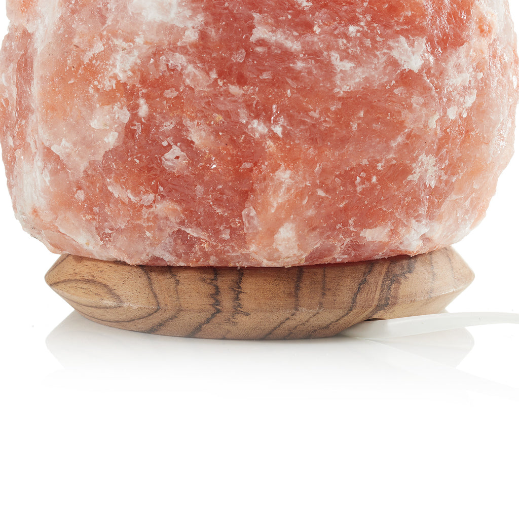 Saltkrystall-bordlampe Rock 4-6 kg med på/av bryter
