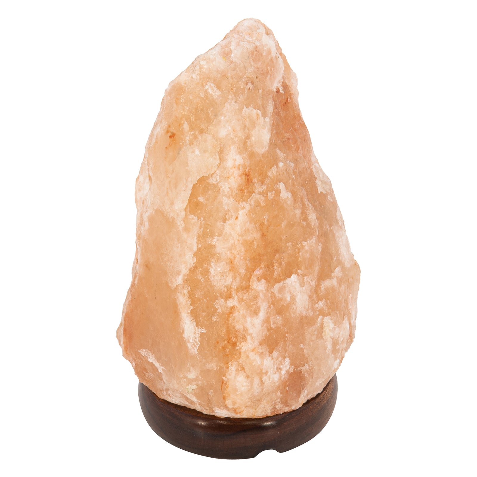 Saltkrystall-bordlampe Stone naturfarget Ø12 cm detalj av saltkristall