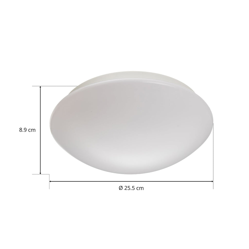 Sensorområde på LED taklampe RS 16 S med bevegelsessensor