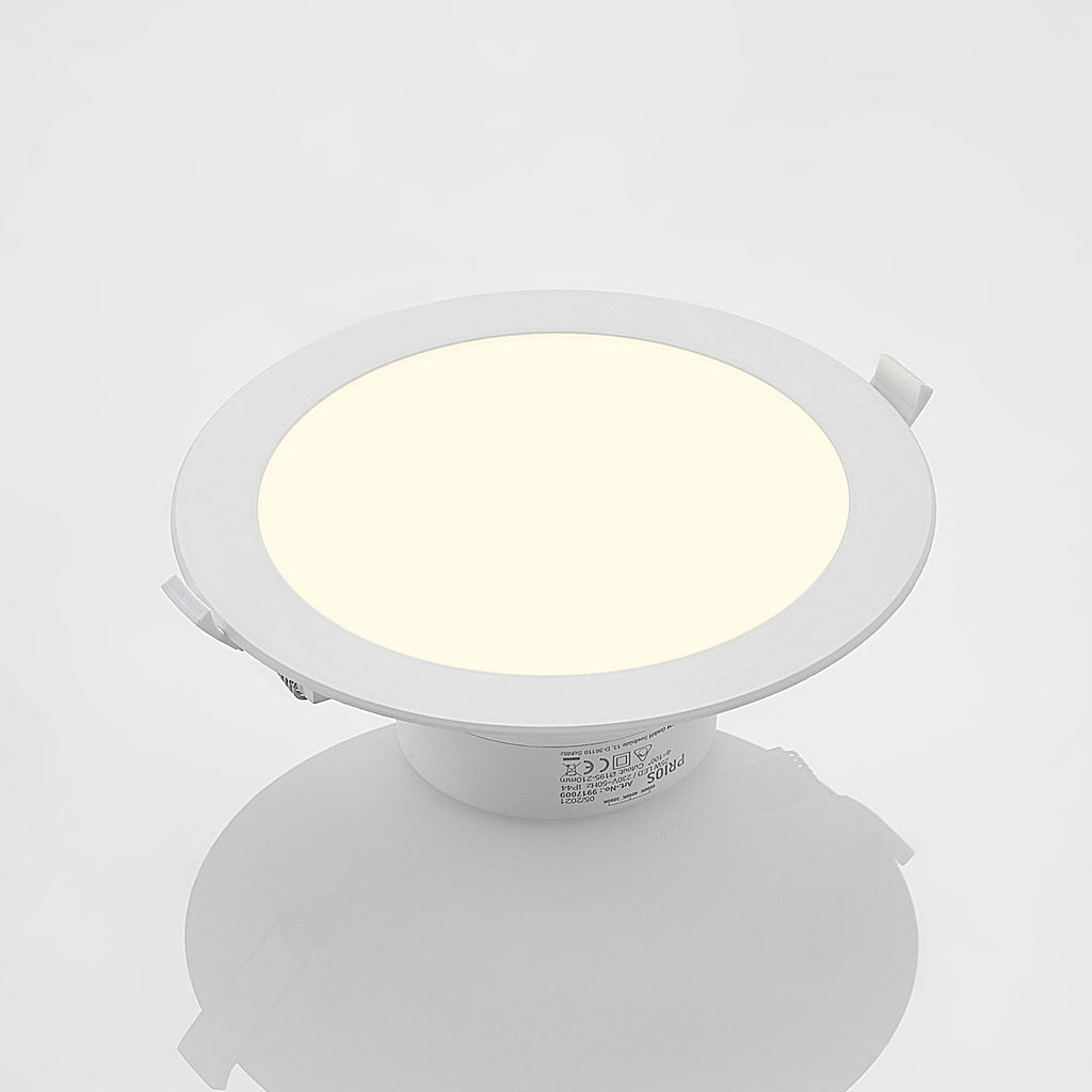 Sideprofil av LED innbyggingsspot Rida 3-pack hvit