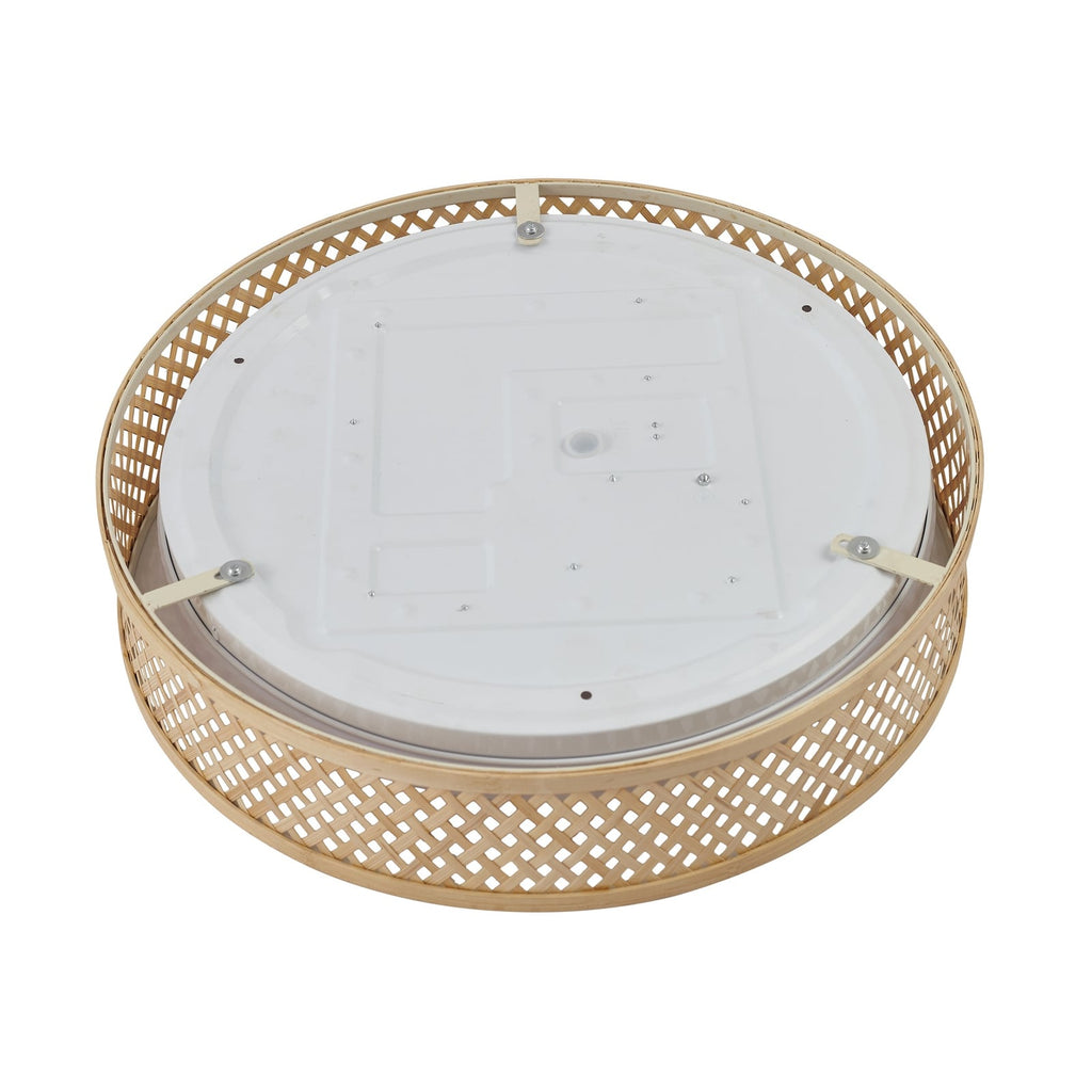 LED taklampe Eilif bambus CCT sideprofil