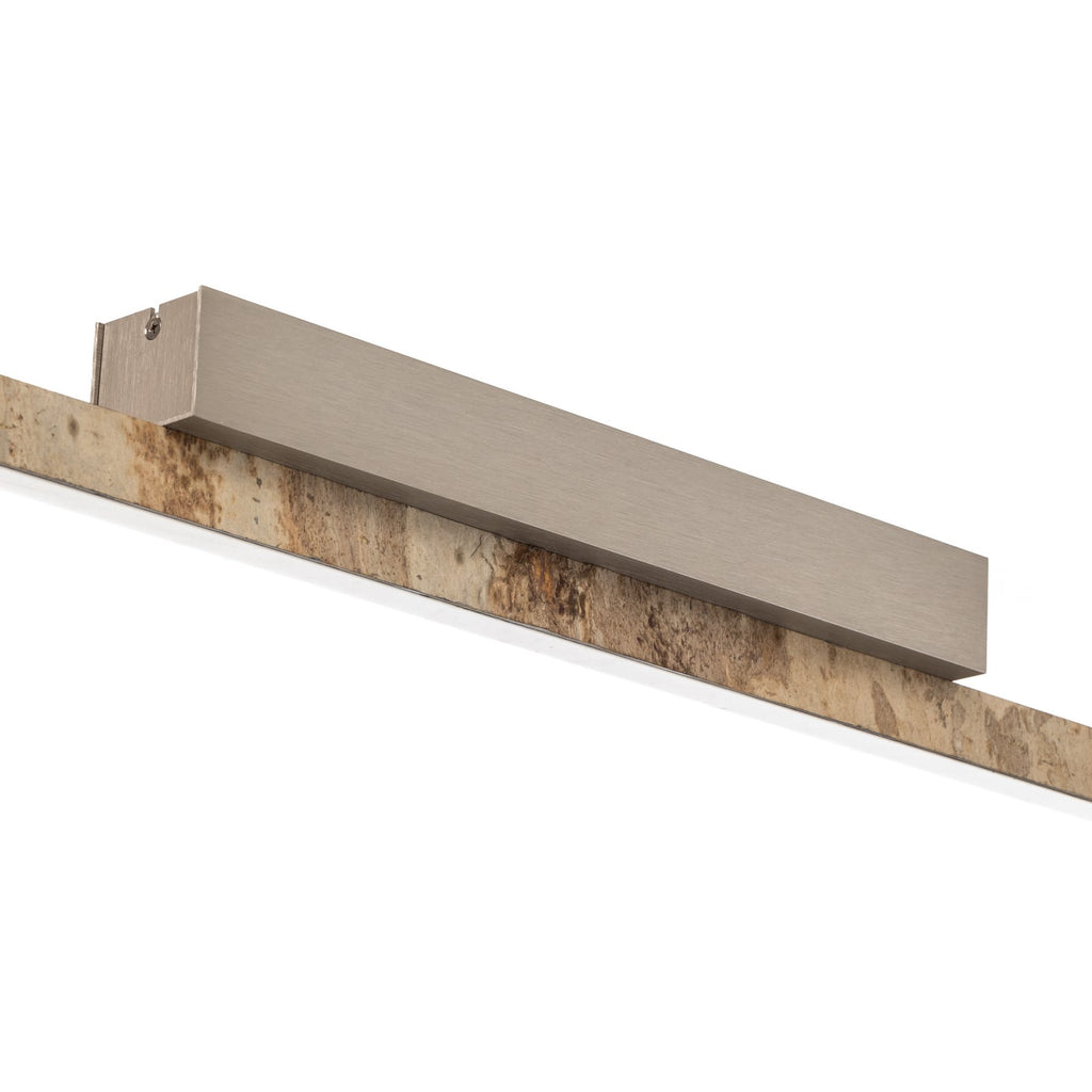 LED taklampe Zino skiferstein gull dimbar sideprofil