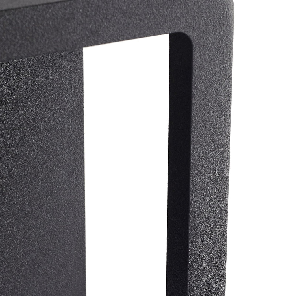LED utevegglampe Thorvid svart aluminium sideprofil