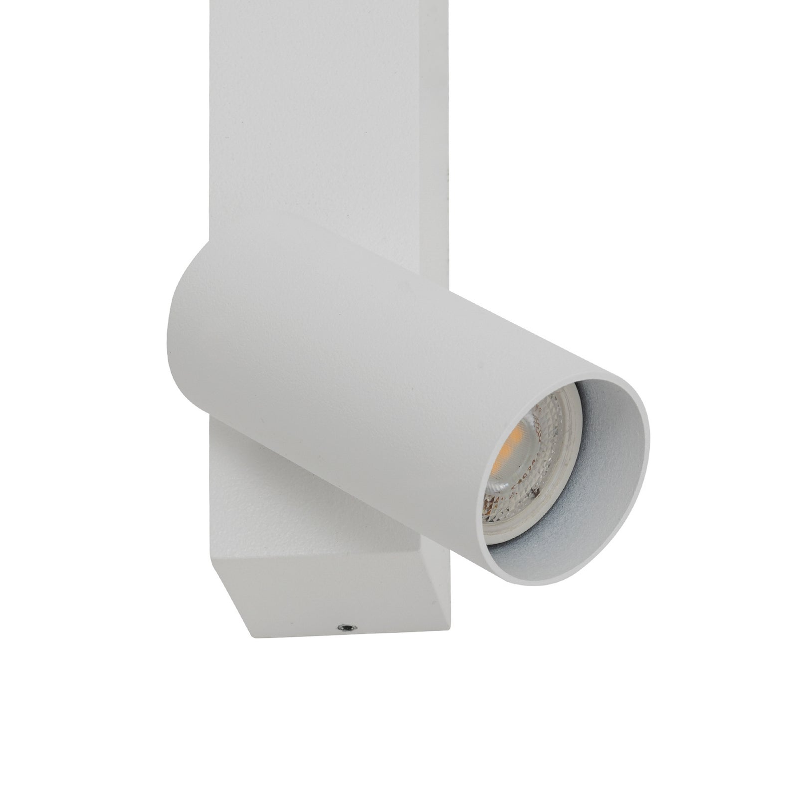 Sideprofil av Vegglampe Easy Left hvit aluminium