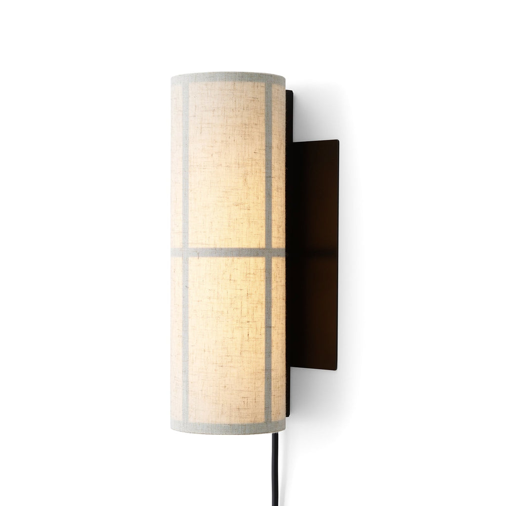 Sideprofil av Vegglampe Hashira LED lin med støpsel 30 cm natur