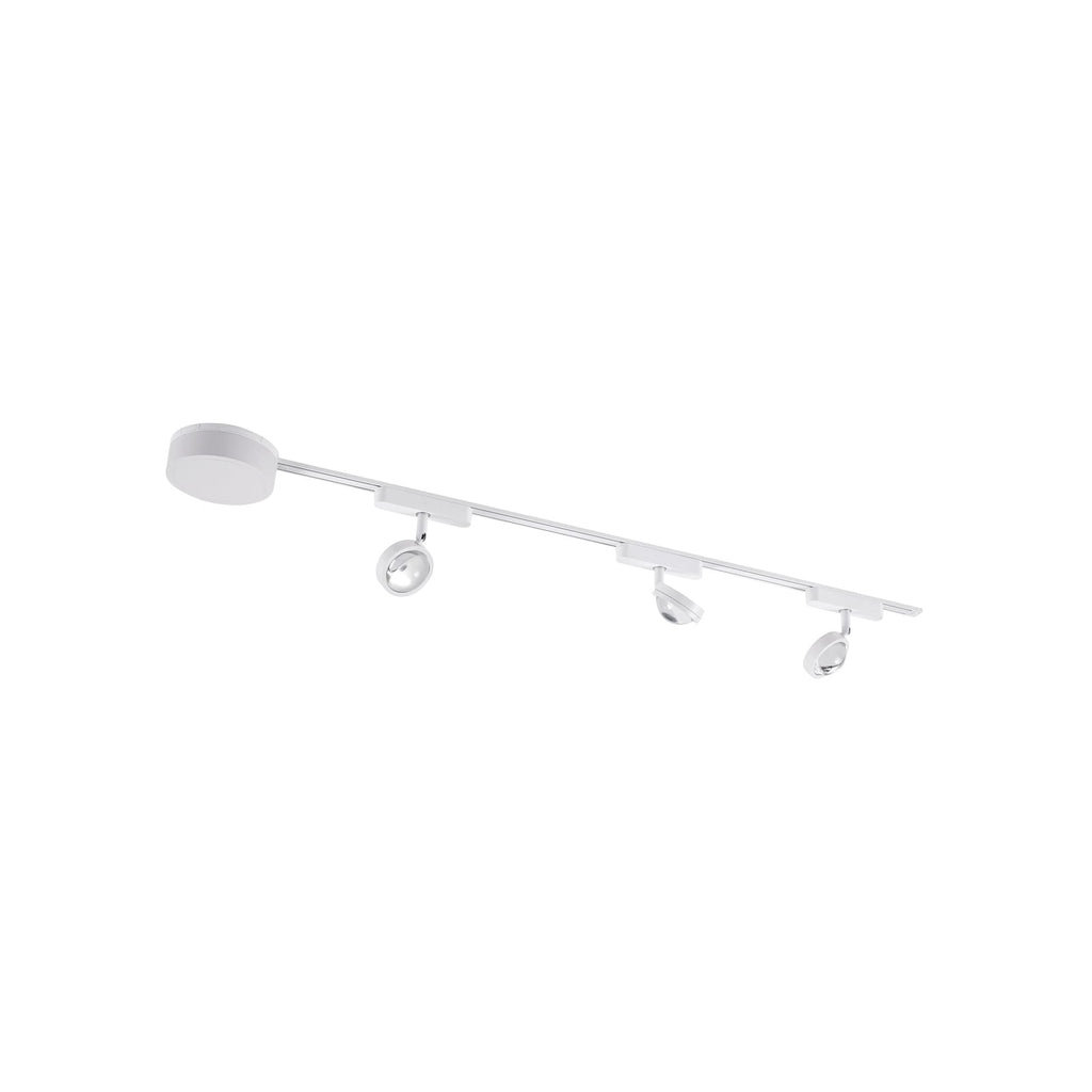 Montert Skinnesystem 48V Lumaro 3 spots hvit CCT fjernkontroll - Lindby i rom