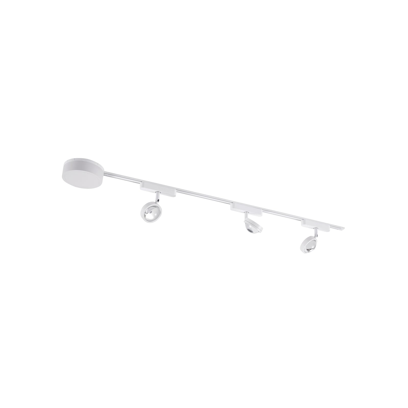 Montert Skinnesystem 48V Lumaro 3 spots hvit CCT fjernkontroll - Lindby i rom