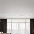 Skinnesystem DUOline Diallo 6-lys E27 LED 200 cm hvit forfra