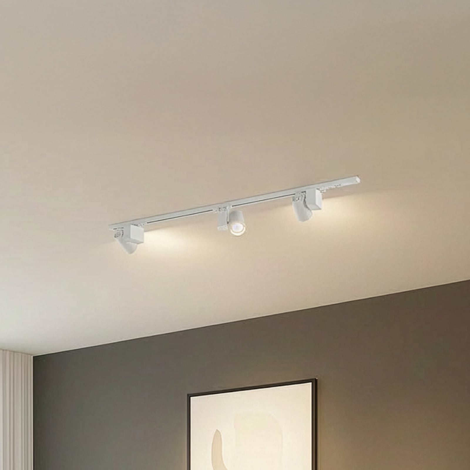 Skinnesystem Linaro 3 LED-spotter Brinja hvit forside