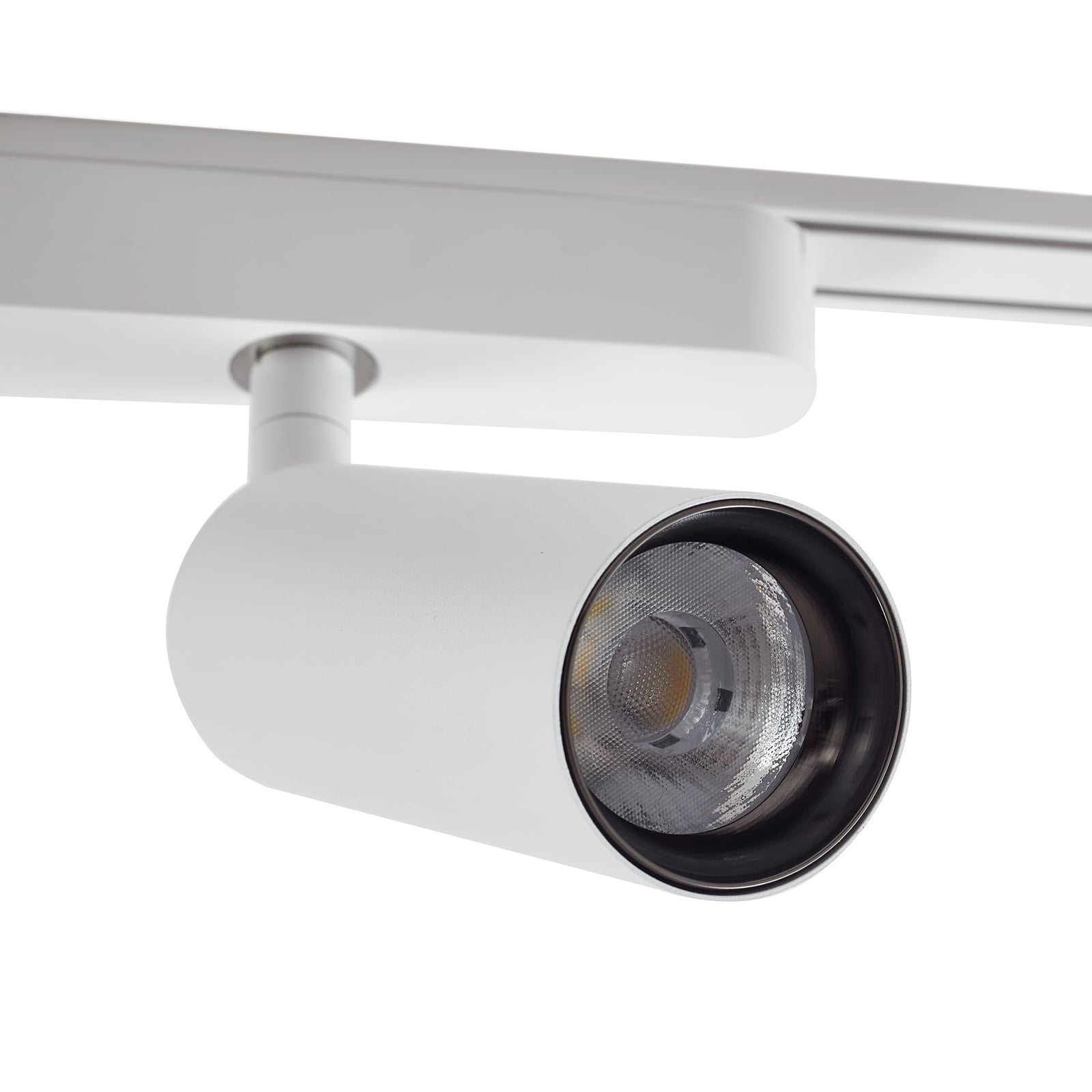 Skinnesystem Lumaro 48V 7 LED-spotter dimbar CCT hvit 309 cm koblinger og deler