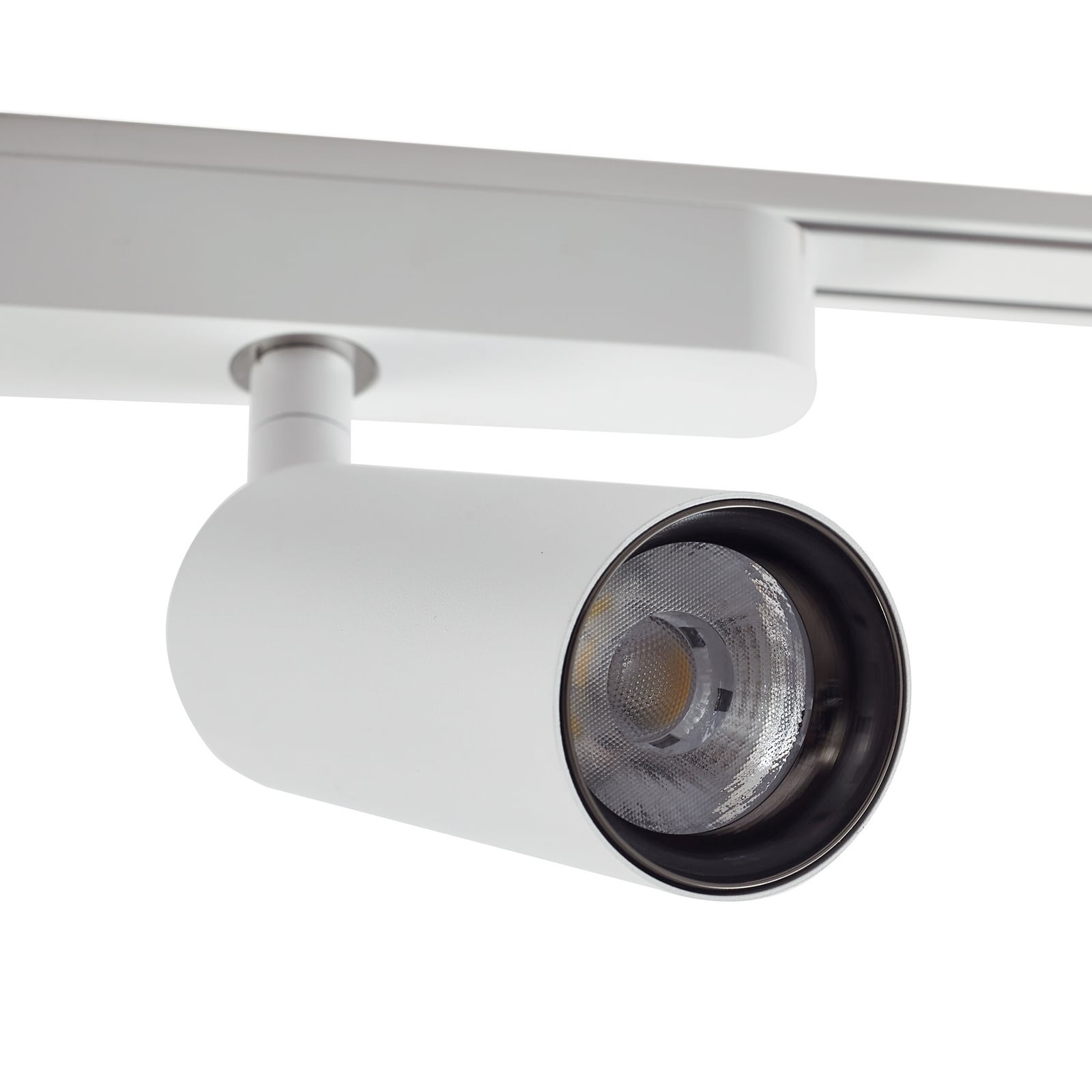 Skinnesystem Lumaro 48V LED-spotter dimbar nærbilde av lys