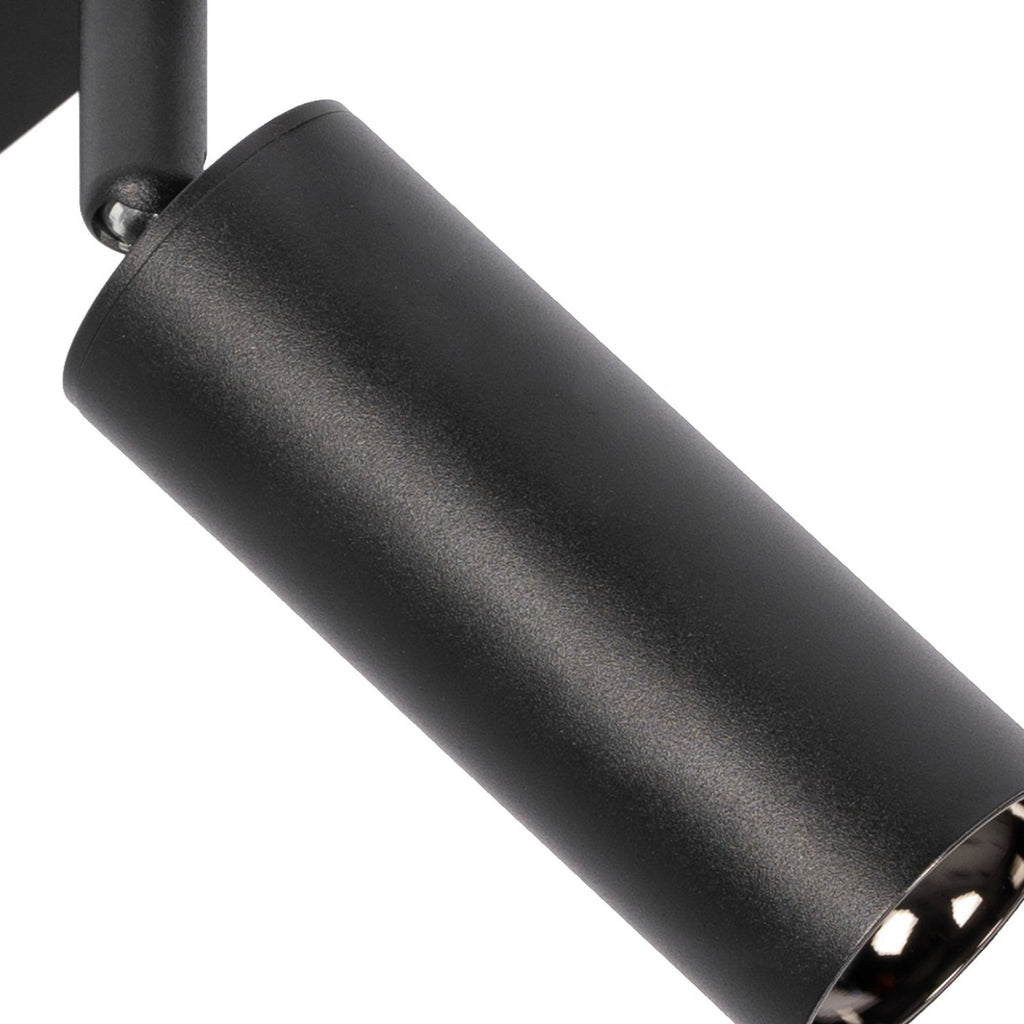 Skinnesystem Lumaro 48V 9 LED-spotter detalj av skinne og kobling