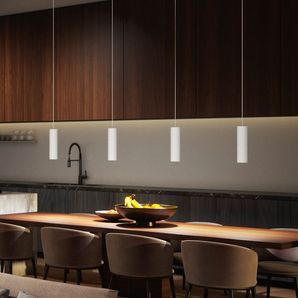Sidevisning av Skinnesystem Perifo 3 LED-pendler dimbar RGB hvit - Philips Hue