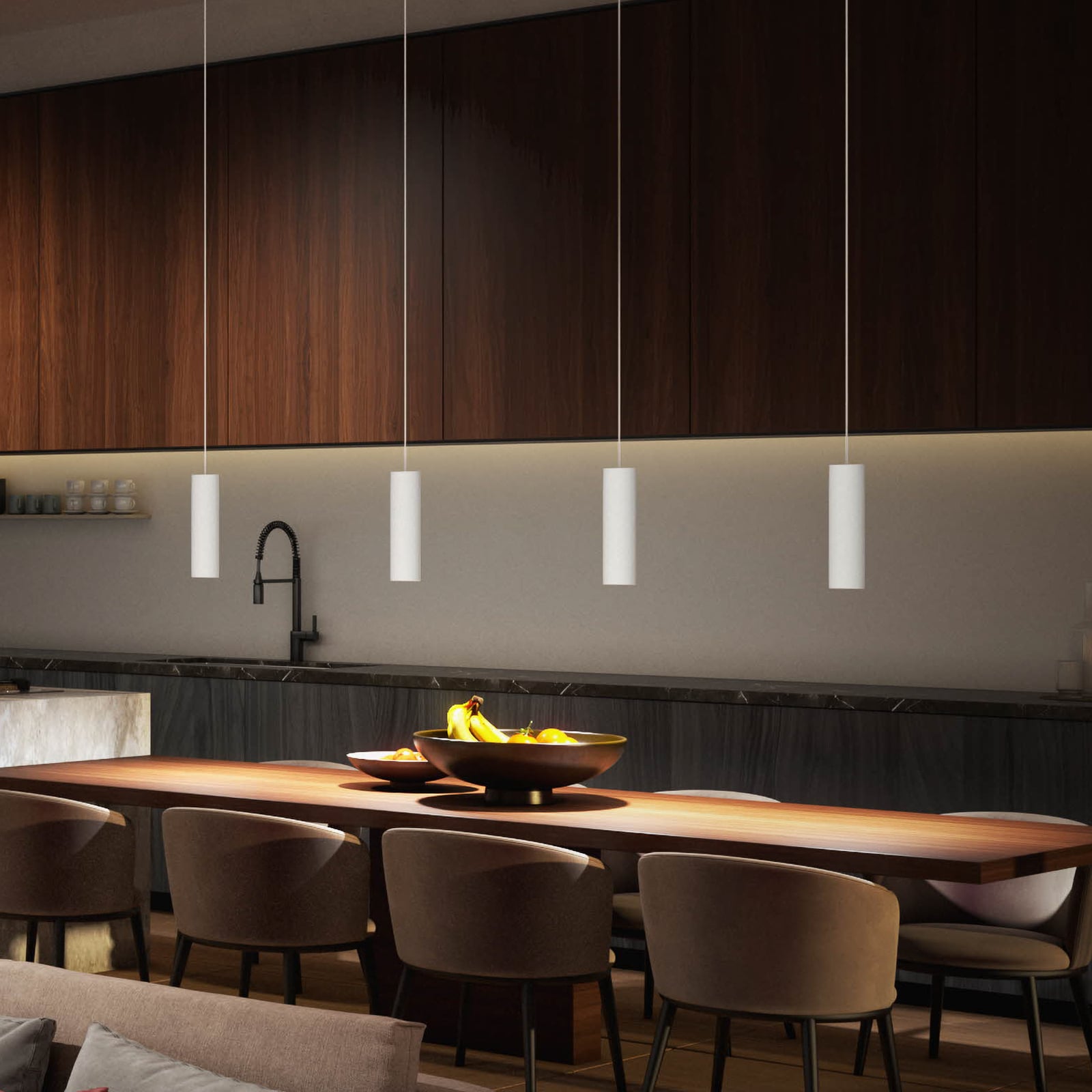 Oversiktsbilde av Skinnesystem Perifo 4 LED-spotter hvit RGB dimbar - Philips Hue