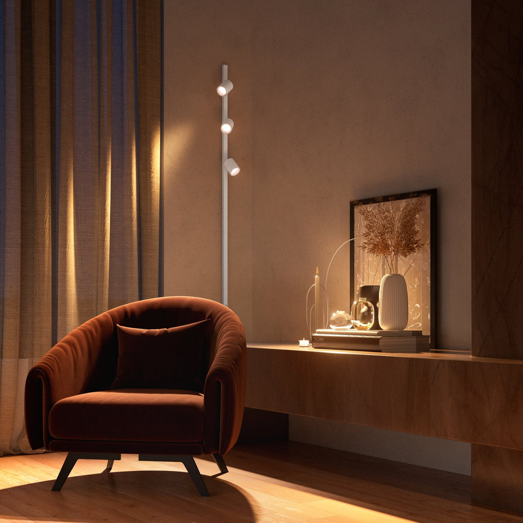 Nærbilde av monteringsdetalj på Skinnesystem Perifo 4 LED-spotter hvit RGB dimbar - Philips Hue