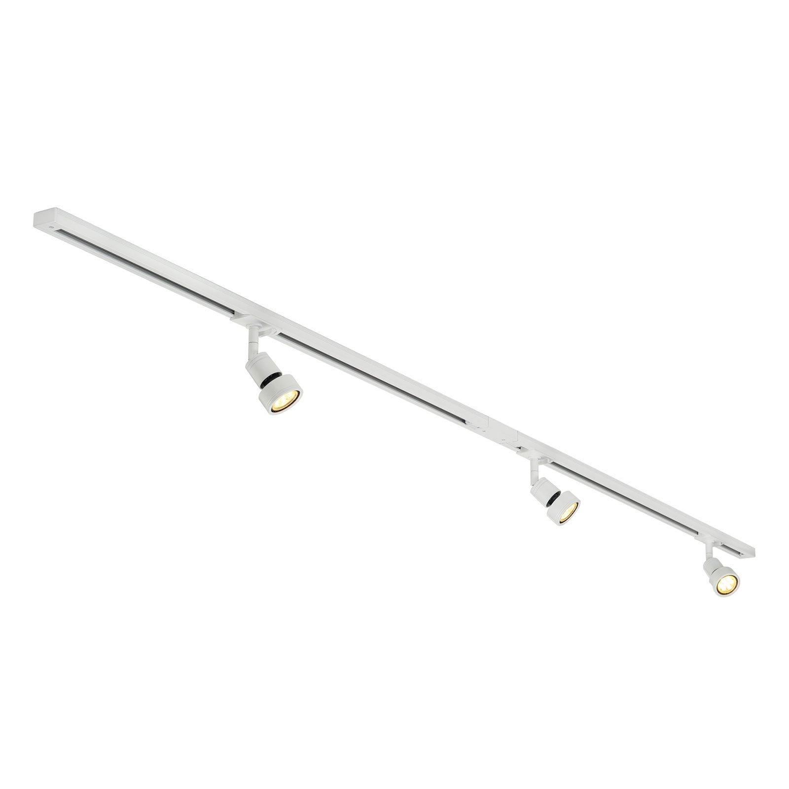 Skinnesystem Puri-Track 1-fase 3-lys GU10 LED hvit forfra