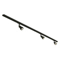 Skinnesystem Puri-Track 1-fase 3-lys GU10 LED svart forfra