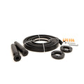 SkyLine hengende profil for LED-stripe svart 1200 cm forfra
