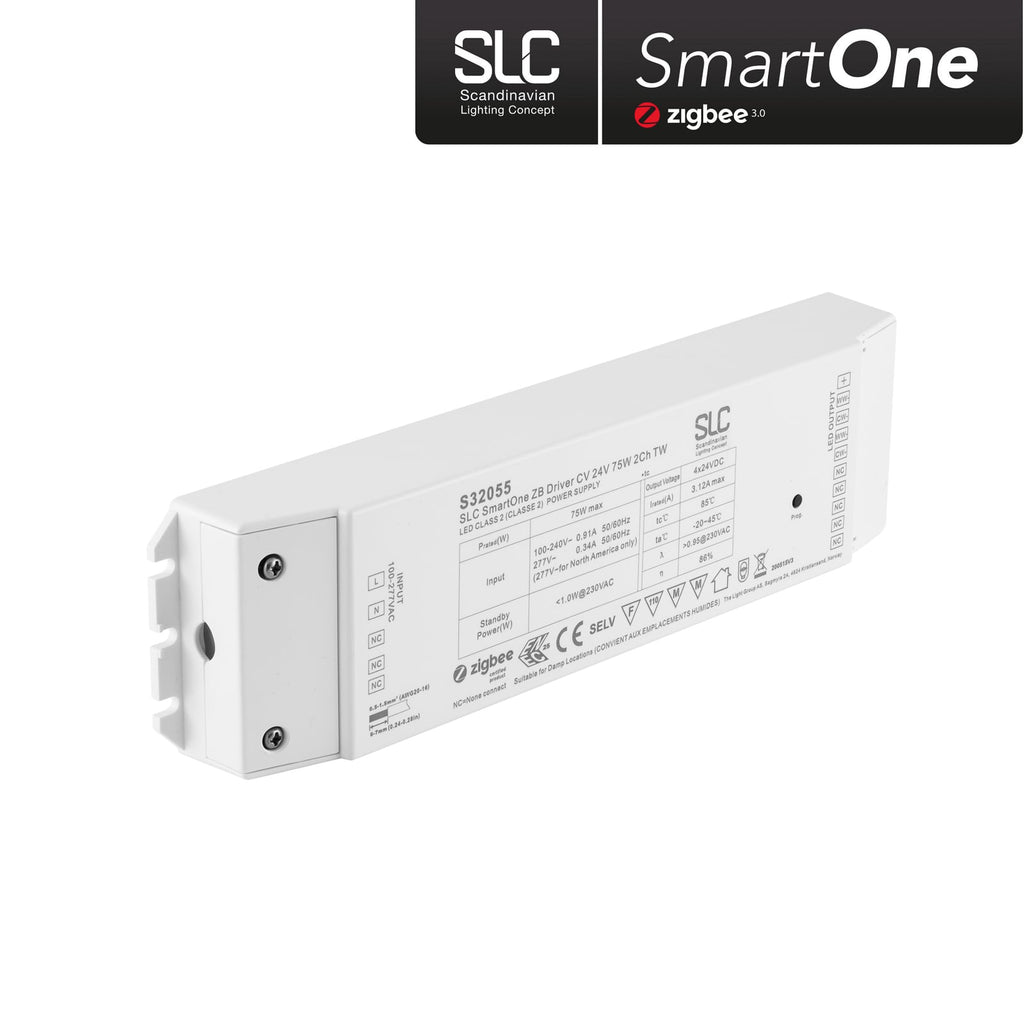 SLC SmartOne LED-driver Zigbee 24V 75W PWM CCT dimbar forfra