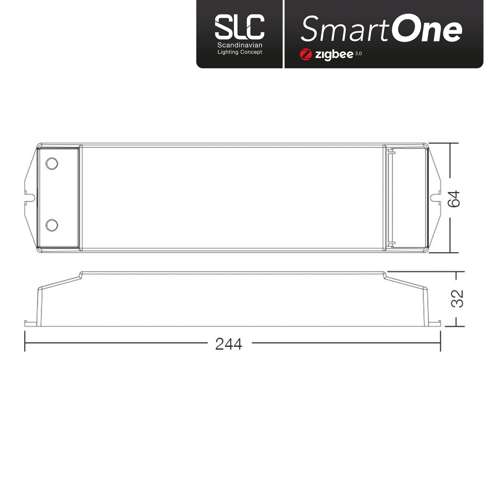 Detalj av SLC SmartOne LED-driver Zigbee 24V 75W PWM CCT dimbar